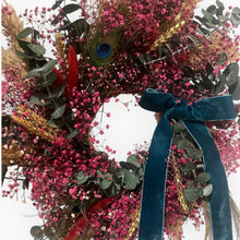 Load image into Gallery viewer, Pink Peacock Wreath