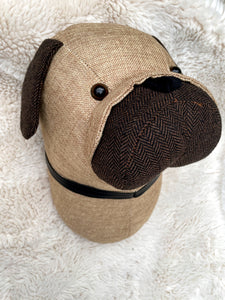 Fabric Wall Mounted Pug Head